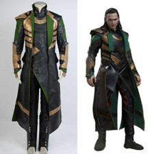 Thor The Avengers Loki Halloween Uniform Suit Outfit cosplay Costume custom made