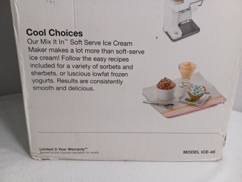 Cuisinart Eismaschine Maschine 1,5 Quart Mix It In Soft Servieren Joghurt Sorbe - Bild 7 von 24