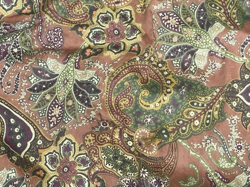 2– Ralph Lauren Chaps Pillow Shams Chandler Floral Paisley Brown Standard - Picture 2 of 4