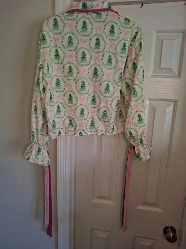 Meihuida Women's Pajama Sets Button Down Long Sleeve Christmas Sleepwear  — 第 2/4 张图片