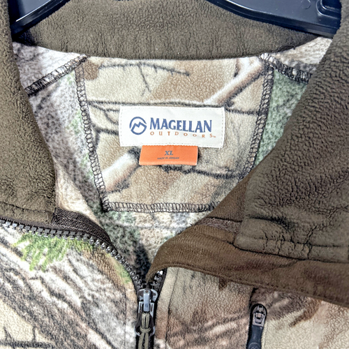 Magellan Hunting Full Zip Jacket Mens XL Realtree Classic Camouflage Fleece - Picture 2 of 6