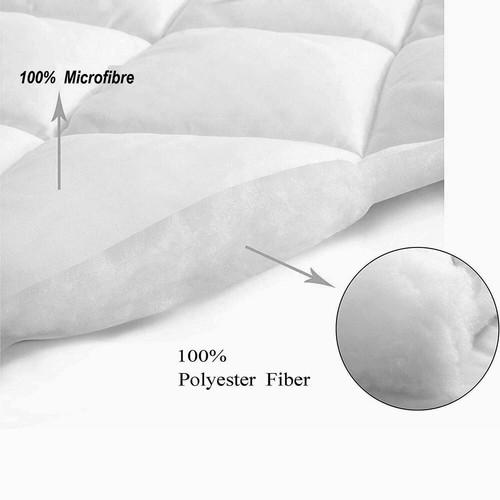 2 PACK EXTRA DEEP QUILTED MATTRESS PROTECTOR FITTED BED TOPPER COVER ALL SIZES - Picture 27 of 32