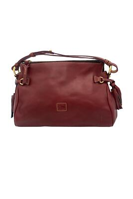 #ad #ad Dooney amp; Bourke Medium Florentine Leather Zip Hobo Bordeaux