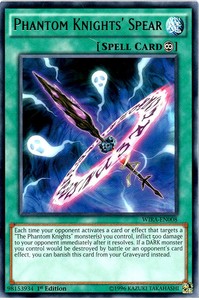 Phantom Knights' Spear - WIRA-EN008 - Rare - 1st Edition x3 - Lightly Played