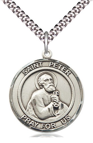 Sterling Silver Round Patron Medal YOU CHOOSE SAINT Bliss NEW - Picture 30 of 34