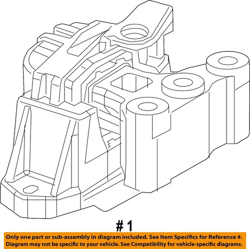 CHRYSLER OEM 19-22 ProMaster City Engine Trans Mounting-Front Mount 68400622AA - Picture 2 of 2