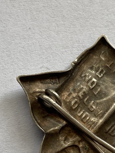 SOWJETISCHES SILBERSCHILD UDSSR ABZEICHEN ZUM STUDIUM ZUM 10. JAHRESTAG DER REVOLUTION - Bild 4 von 8