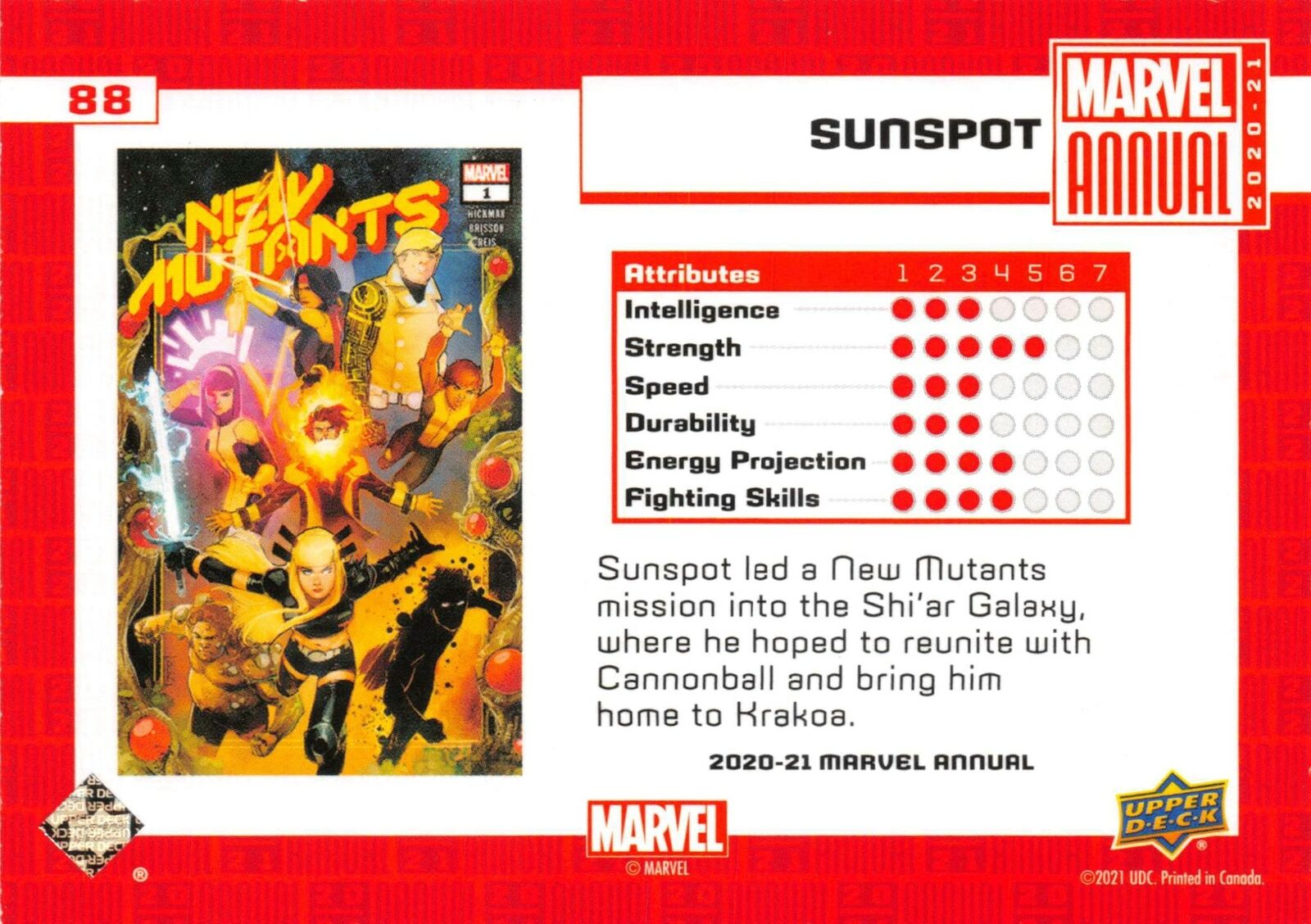 SUNSPOT / Marvel Annual 2020-21 (UD 2022) BASE Card #88 - VARIANT TIER 1 | eBay SUNSPOT / Marvel Annual 2020-21 (UD 2022) BASE Card #88 - VARIANT TIER 1 | eBay