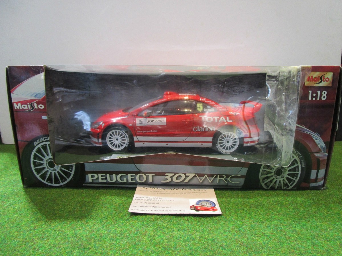 Maisto Peugeot 307 WRC ミニカー 1/18 Maisto 1:18 Peugeot 307 WRC Rally Car | eBay
