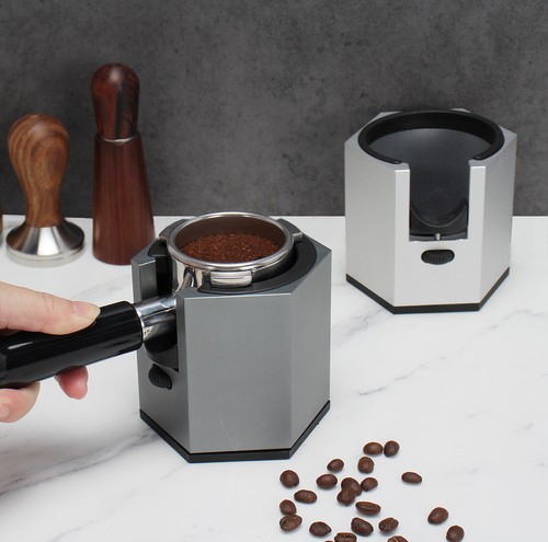 Espresso Tamper Stand Coffee Portafilter Holder Powder Seat Adjustable Height - Picture 4 of 14