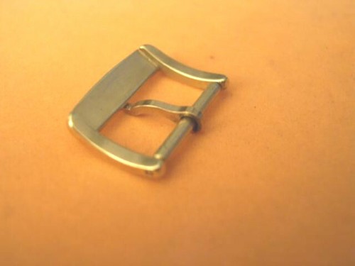 VINTAGE NOS 14MM FORTIS YELLOW GOLD PLATED WATCH BUCKLE *4333 - Picture 2 of 2