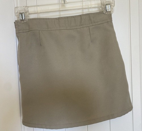 Girls Khaki Uniform Skirt w Shorts SIZE 6X French Toast Pleated School Uniform - Picture 2 of 8