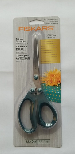 Fiskars Lia Griffith Fringe Scissors 124600 Scrapbook Crafts Cut Paper Edgers - Picture 1 of 5