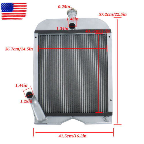2 Row Aluminum Cooling Radiator For Ford Tractor Radiator 2N 8N 9N Model 8N8005 - Bild 2 von 12