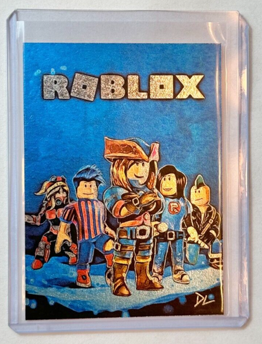 Roblox Platinum Plated Artist Signed "Powering Imagination" Trading Card 1/1