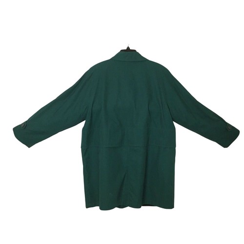 London Fog Limited Edition Woman 14 Long Green Coat Fully Lined Collar CT43 - Bild 4 von 8