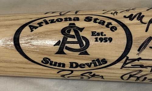Bate de béisbol ASU Sun Devils 2007 firmado por el equipo - universidad de la NCAA - Imagen 2 de 9