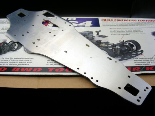 Vintage 1997 HPI A901 Nitro RS4 Original Silver 17S 2mm Aluminum Chassis NEW NOS - Picture 9 of 13
