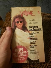 Turn Up The Volume 1 Vhs Original Music Release Bon Jovi Bret Michaels Scorpions