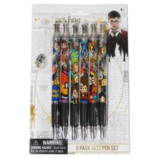 Harry Potter Jazz Pen Set Official Licensed Set of 6 Pens