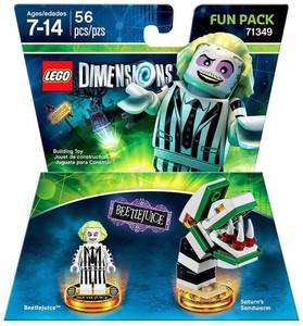 Lego-Dimensions-Video-Game-71349-Beetlejuice-and-Saturn-039-s-Sandworm-Fun-Pack