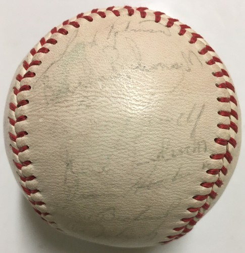1968 Baltimore Orioles Team Signed Baseball Boog Powell Frank Brooks Robinson ++ - Picture 3 of 8