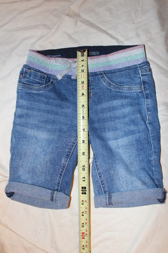 2x vigoss the thompson bermuda girls jean shorts size S (7-8) stretch, cuffed - Picture 11 of 11