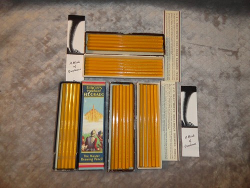 Vtg Lot Box of 5 Dixons Typonite Eldorado 2H, 2 Boxes 11 EA KOH-I-NOOR 1500 F 3H - Picture 8 of 15