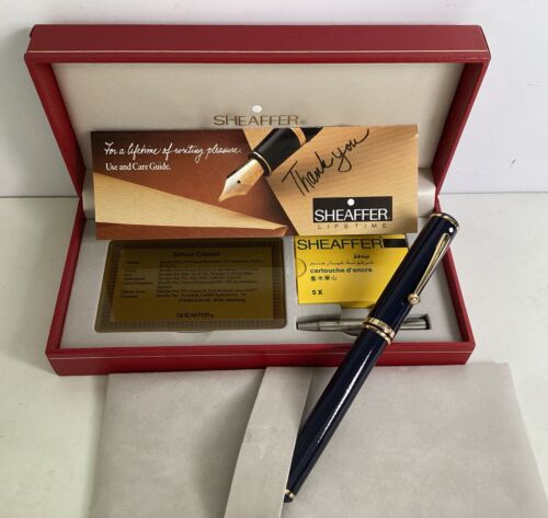 Vintage SHEAFFER Connaisseur Nib in Solid 18K Gold Fountain Pen w/Original Box - Picture 11 of 11