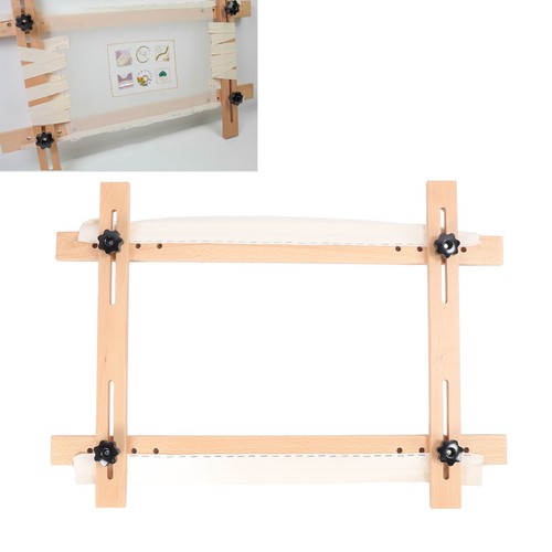 Needlepoint Stretcher Frame 70x50cm Needlepoint Embroidery Tapestry Scroll Frame - Picture 23 of 23