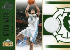 Arron Afflalo relic jersey patch basketball card 2011 Panini Green Week #3