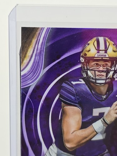2024 Bowman Best University Will Rogers #87 Purple Color Match /125 Washington - Bild 2 von 6