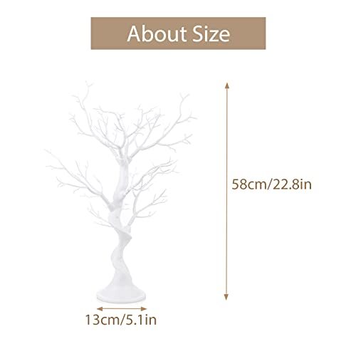 Albero Artificiale Bianco per Albero Centrotavola per Matrimoni Natale Compleanno Pa... - Foto 3 di 8