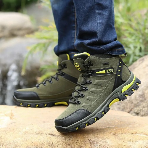 Waterproof Men's Hiking Shoes Outdoor Wear-resistant Work Shoes Walking Boots - Picture 18 of 30