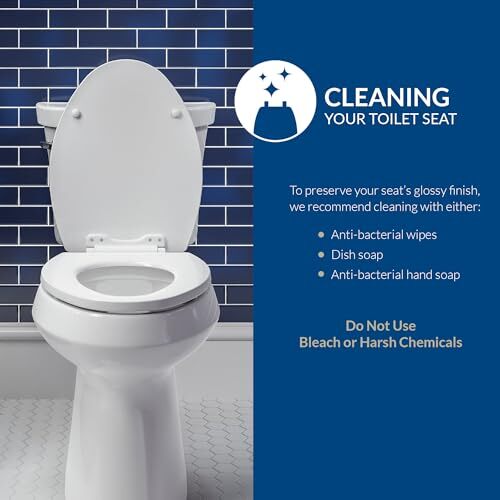 Mayfair Padded Toilet Seat with Chrome Hinges, Assorted Sizes , Pattern Names - Picture 11 of 18