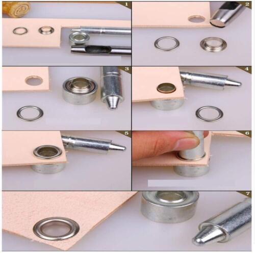 Large Eyelet with Washer Metal Grommet Leather Craft Curtain Repair 30mm 40mm - Picture 5 of 31