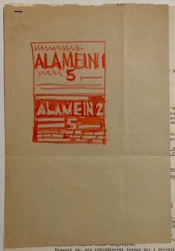 PAOLO CACCIA DOMINIONI LETTERA AUTOGRAFA+DISEGNO LANCIO DEL LIBRO TAKFIR ALAMEIN - Foto 4 di 12