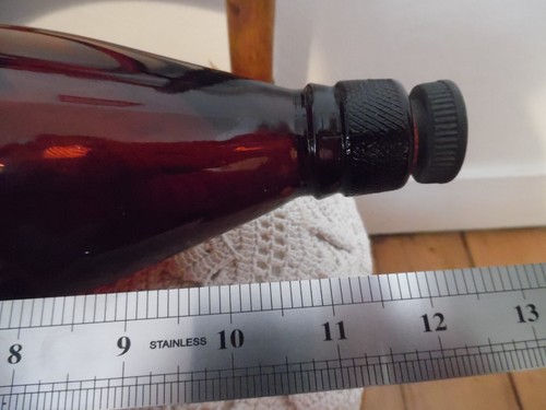 LARGE OLD FOREST BROWN WHITBREAD DARK BROWN GLASS BOTTLE DISPLAY PROP - Picture 7 of 7