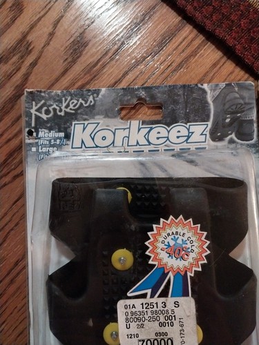 * Korkers Korkeez Ice Cleats Anti Slip, Ice Fishing Med Size 5-8.5 US Mens SET - Picture 5 of 11