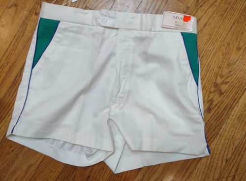 LACOSTE Tennis Shorts MENS Size 32 Country Club Vintage 70s 80s NEW NOS - Afbeelding 1 van 5