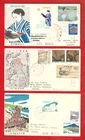 JAPAN - 3  1969 FDCs WITH INSERTS - SEE SCAN