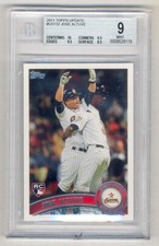 JOSE ALTUVE 2011 TOPPS UPDATE #US132 ROOKIE RC BGS 9 MINT (.5 AWAY) ASTROS