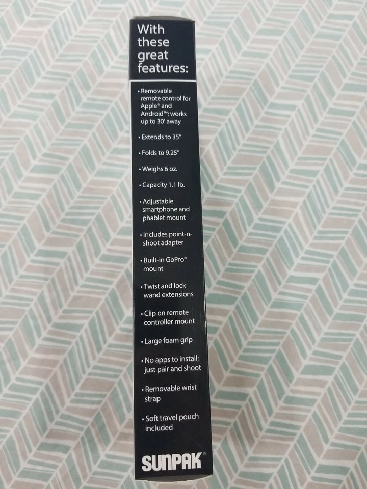 Sunpak自拍杆蓝牙快门释放软袋适用于GoPro或手机 — 第 4/4 张图片