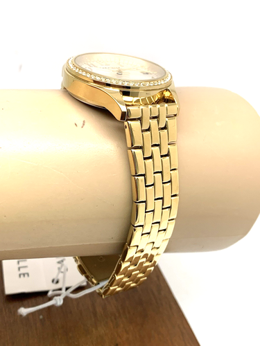 Caravelle By Bulova Women's Watch 44X101 Quartz Silver Dial Gold Steel 32mm - Picture 11 of 13