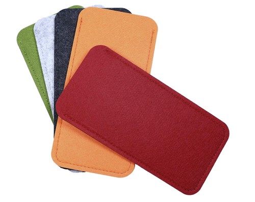 5er Pack Soft Filz Brillenetui Etui Lesebrillenhalter Hülle Schutz - Bild 1 von 6