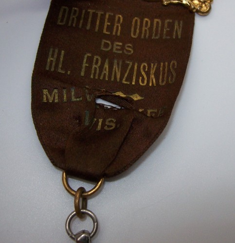 Vintage German Third Order of St Francis Ribbon Medal +Crucifix , Milwaukee Wis - Picture 4 of 18