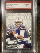 2018 JOSH ALLEN LEAF PRIZED SPECIAL RELEASE ROOKIE CARD FIRST GRADED 10