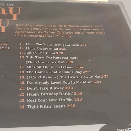Very Best of by Conway Twitty (CD, 2008), Sealed - Picture 4 of 5