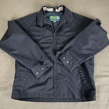 Vintage Jack Nicklaus Glen Eagles Light Jacket Zip Up Blue Made In USA Medium