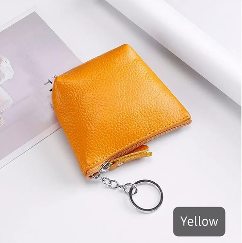 Portamonete donna in pelle mini portafoglio piccolo sacchetto porta carte mini borsa - Foto 7 di 12